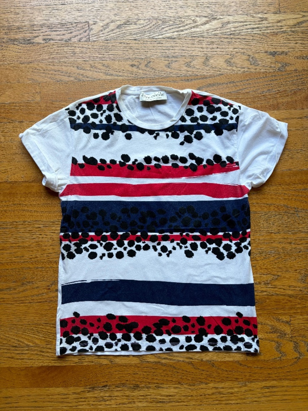 ÊTRE CÉCILE T-SHIRT - ANIMAL PRINT AND STRIPE